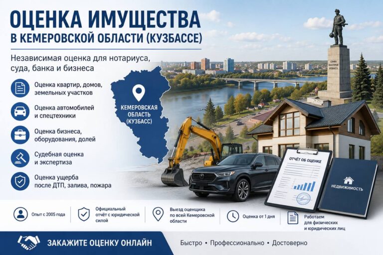 Оценка имущества в Кемеровской области (Кузбассе)